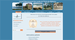 Desktop Screenshot of ordre-medecin-landes.fr